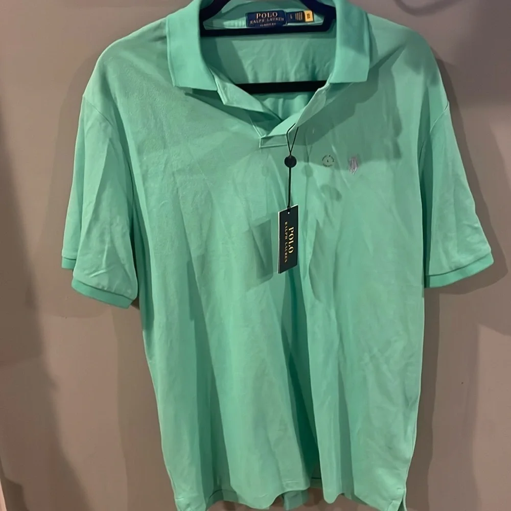 Green polo, Ralph Lauren, classic fit large new with tags polo